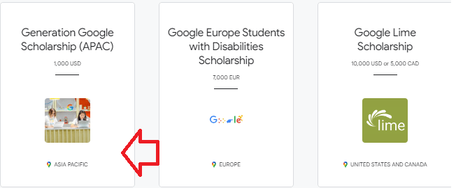 Generation Google scholarship 